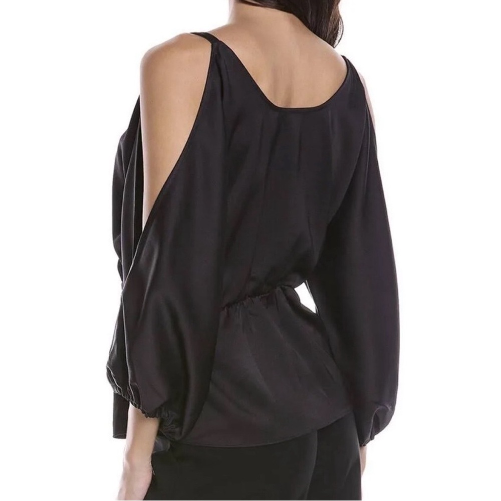 Drapey party blouse NEVER WORN - Picture 2 of 7